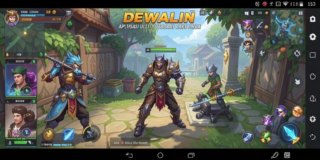 Tampilan antarmuka DEWALIN yang intuitif dan berfungsi dengan baik.