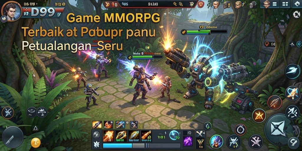 Screenshot gameplay DS99 menampilkan aksi seru dalam dunia MMORPG.