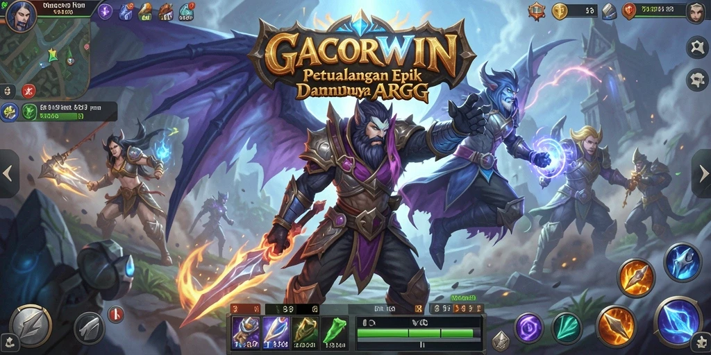 Screenshot menampilkan aksi seru dalam pertarungan GACORWIN.
