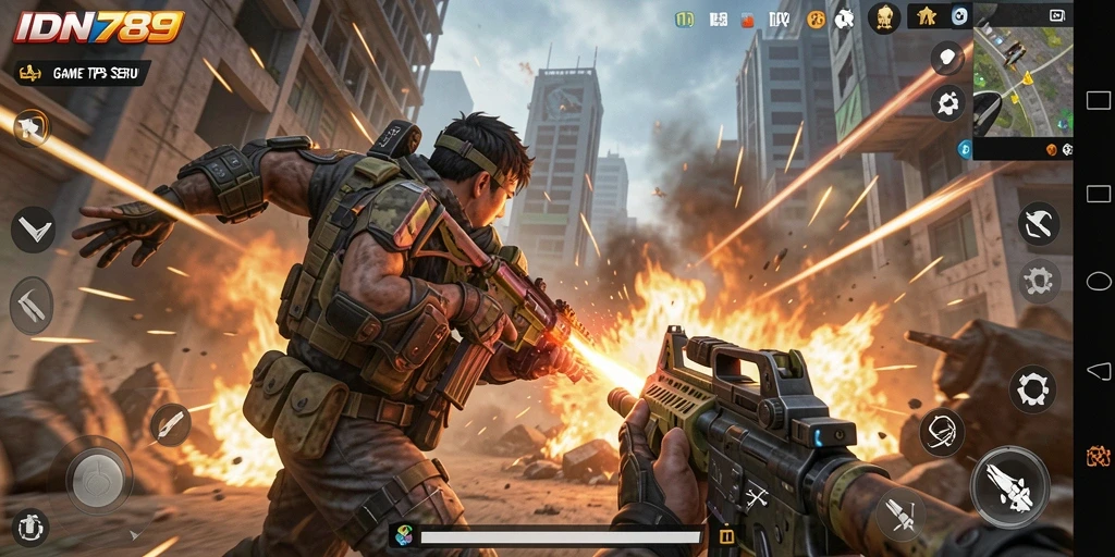 Tampilan gameplay TPS yang seru dan mendebarkan di IDN789.