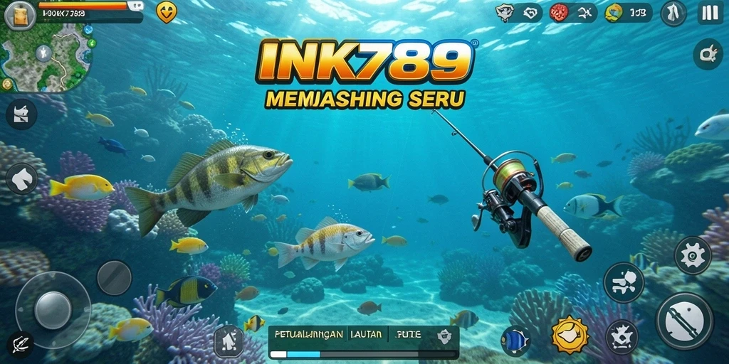 Tangkapan ikan besar dalam gameplay INK789 yang mendebarkan.