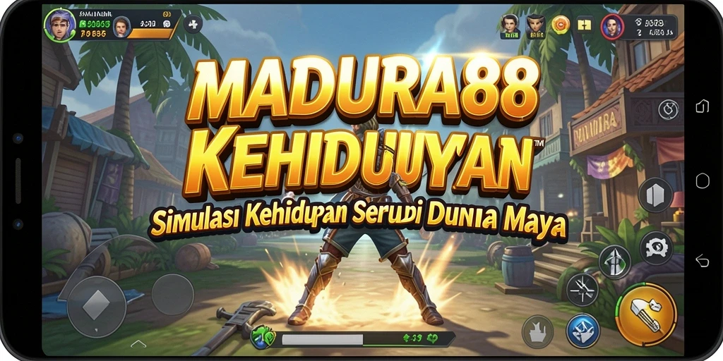Screenshot gameplay MADURA88 menampilkan interaksi karakter dalam simulasi yang mendalam.