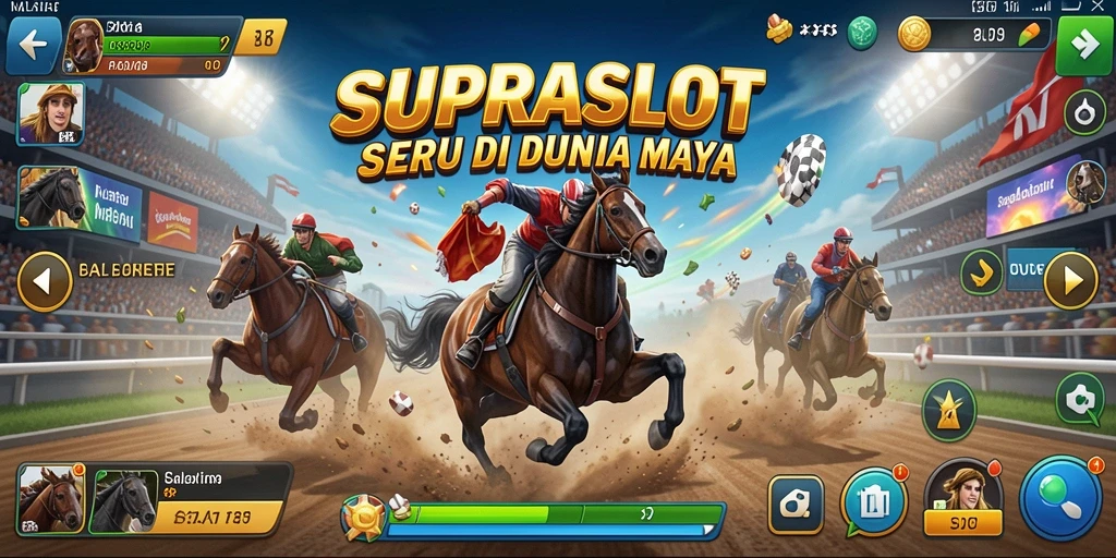 Tampilan gameplay Racing yang intens dan penuh aksi dari SUPRASLOT.